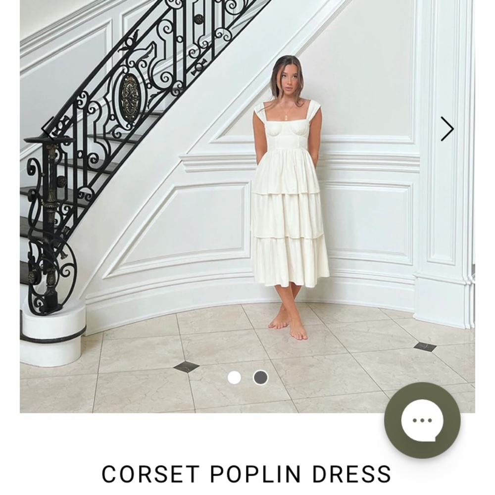 Weworewhat Corset Poplin Dress